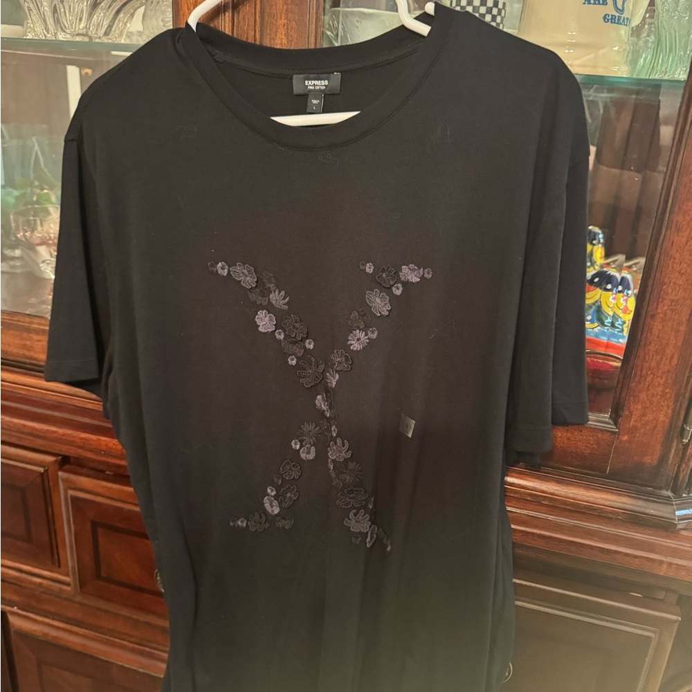 Express Black Pima Cotton Tee